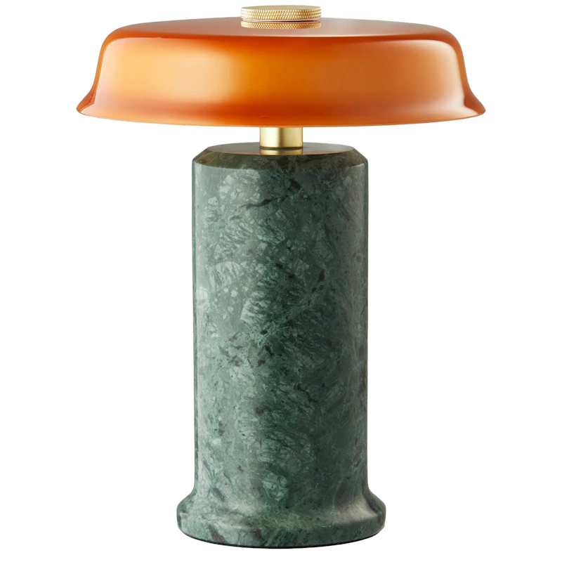 Trip No. 2 Portabel Lampa, Marmor Moss / Amber