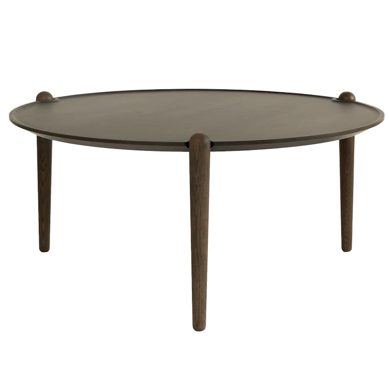 Aria Bord Ø90 cm H42 cm, Mörk Ek