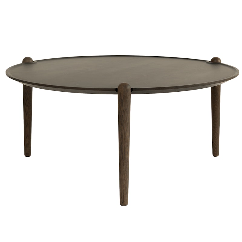 Aria Bord Ø90 cm H42 cm, Mörk Ek