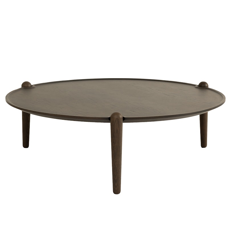 Aria Bord Ø90 cm H30 cm, Mörk Ek