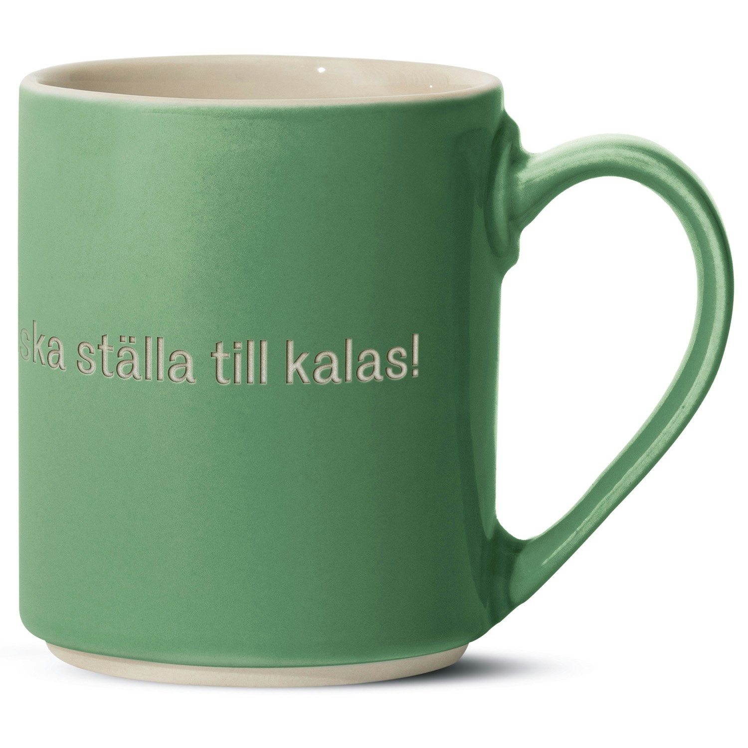 Design House Stockholm Astrid Lindgren Mugg 28 St&auml;lla Till Kalas - Kaffekoppar Stengods Gr&ouml;n