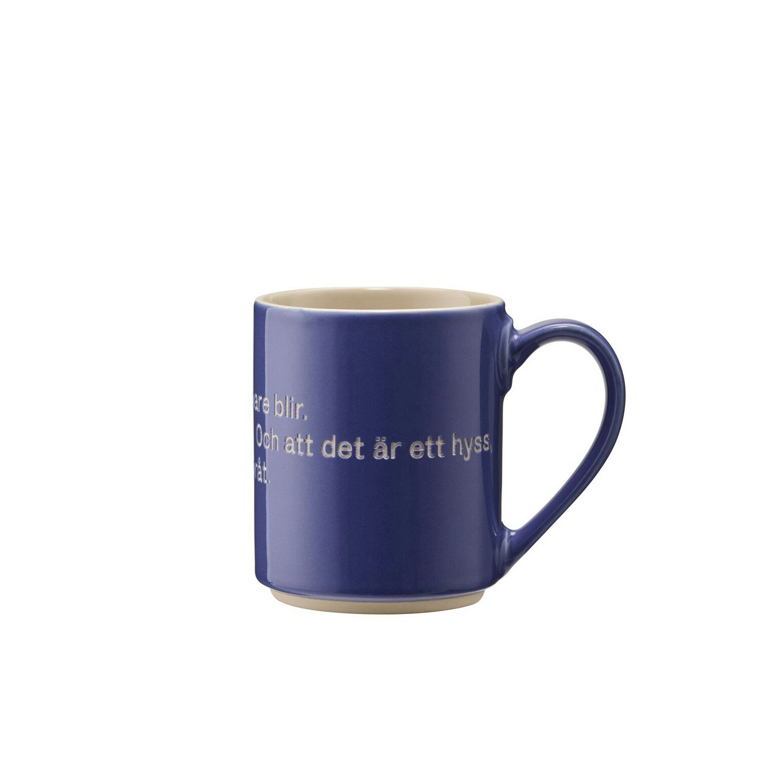 Design House Stockholm Astrid Lindgren Mugg Hyss Hittar Man Inte P&aring; - Kaffekoppar Stengods Bl&aring;