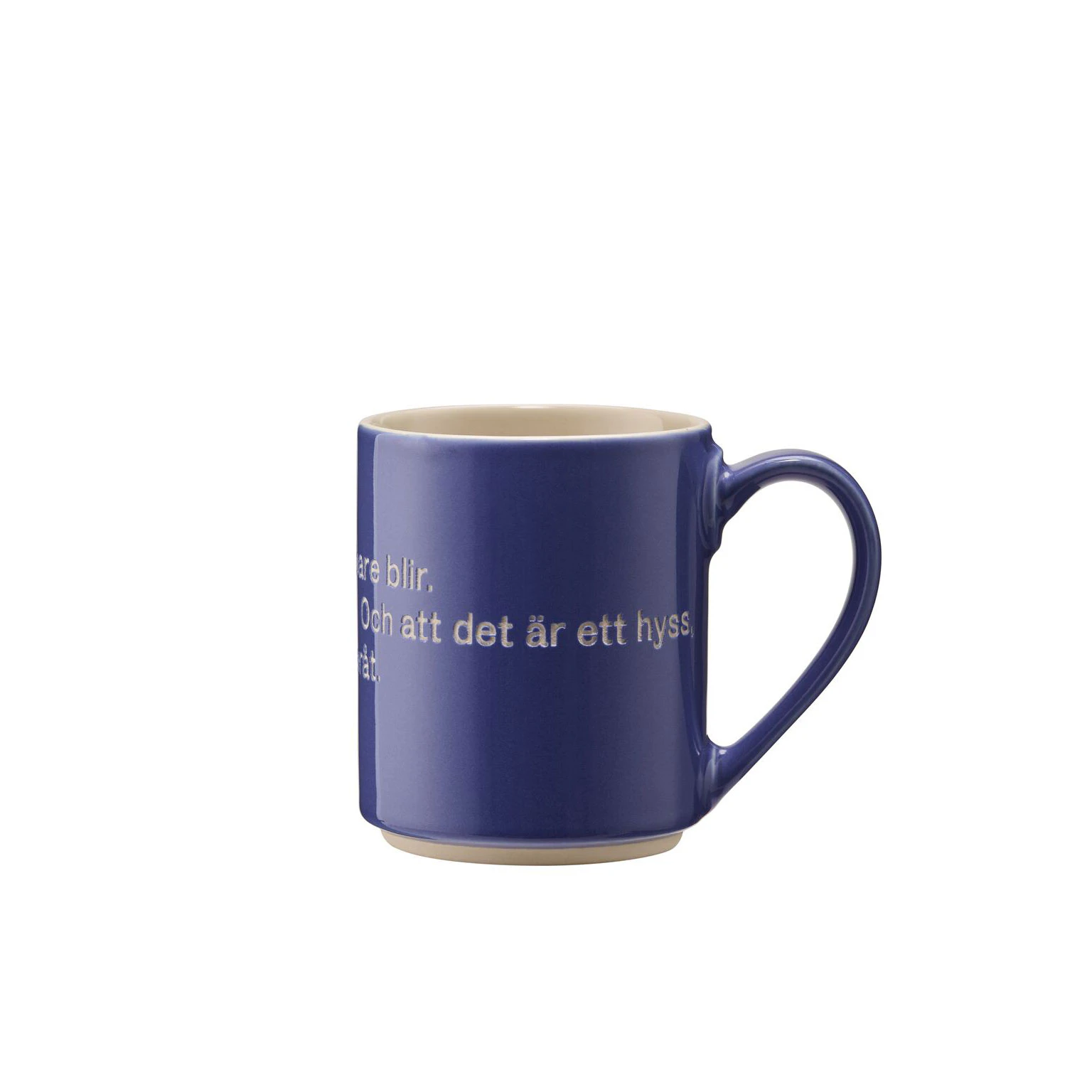 Design House Stockholm Astrid Lindgren Mugg Hyss Hittar Man Inte P&aring; - Kaffekoppar Stengods Bl&aring;