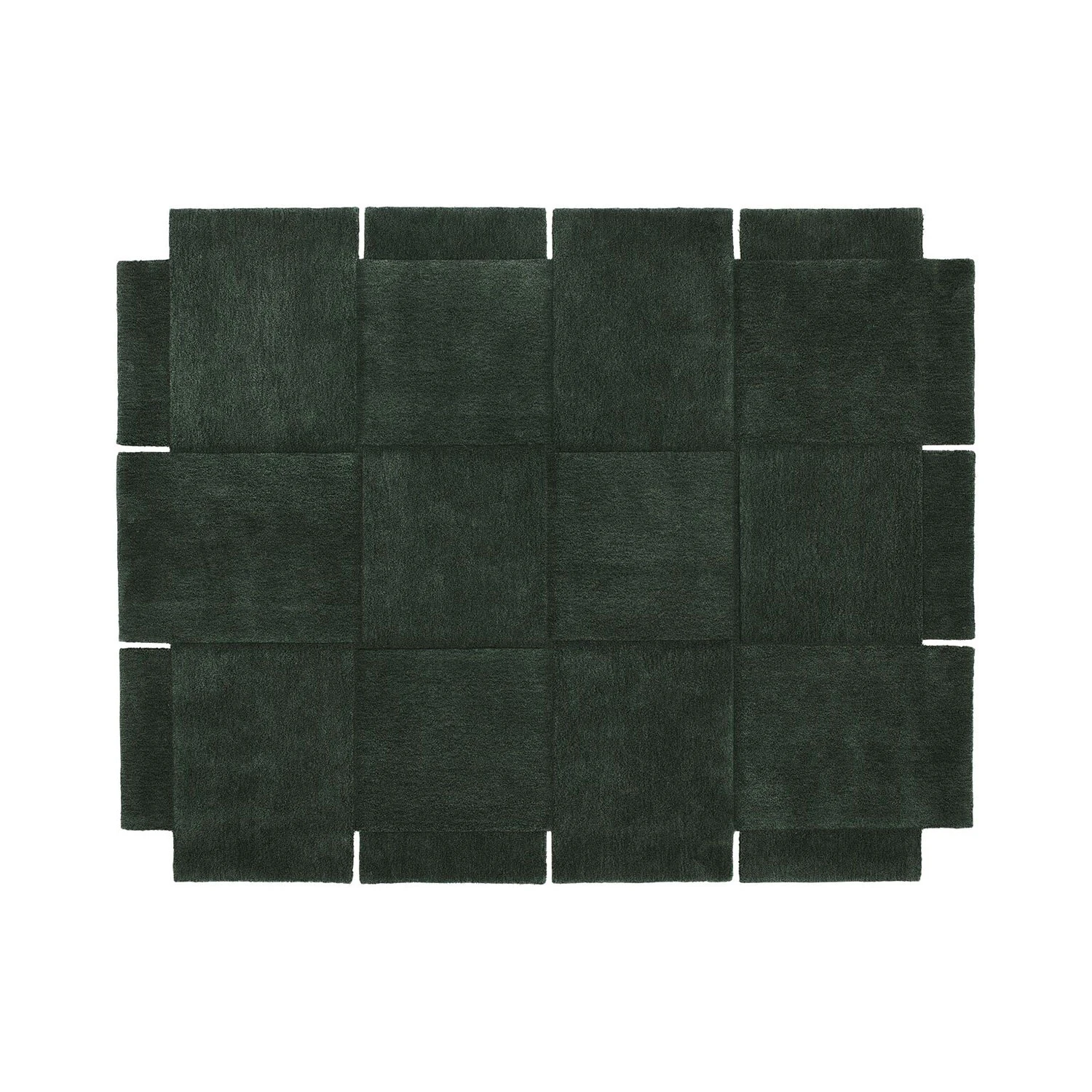 Design House Stockholm Basket Matta 185x240 Cm - Enfärgade mattor Ull Grön