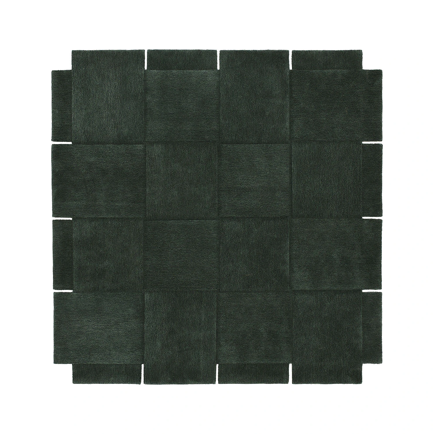 Design House Stockholm Basket Matta 245x245 Cm - Enfärgade mattor Ull Grön