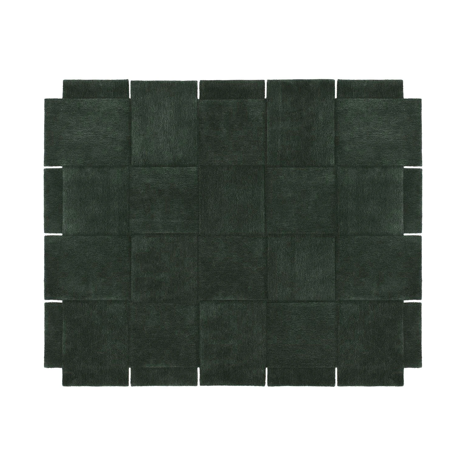 Design House Stockholm Basket Matta 245x300 Cm - Enfärgade mattor Ull Grön
