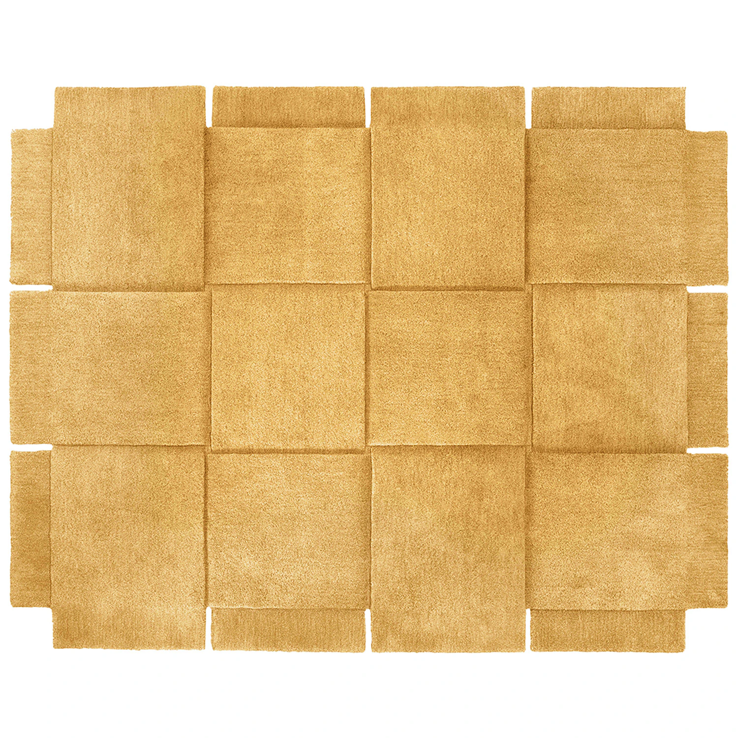 Design House Stockholm Basket Matta 185x240 Cm - Enfärgade mattor Ull Yellow Ochre