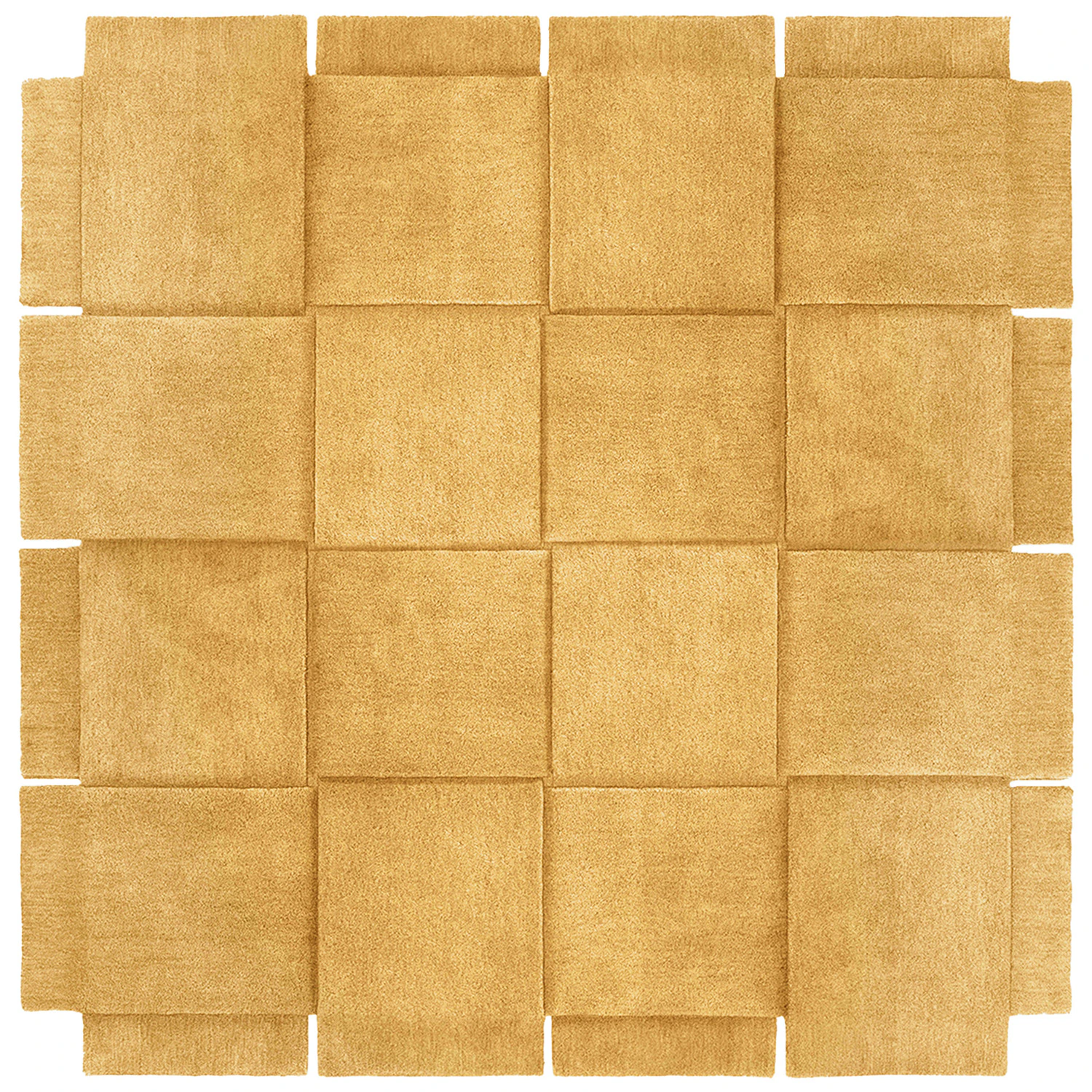 Design House Stockholm Basket Matta 245x245 Cm - Enfärgade mattor Ull Yellow Ochre