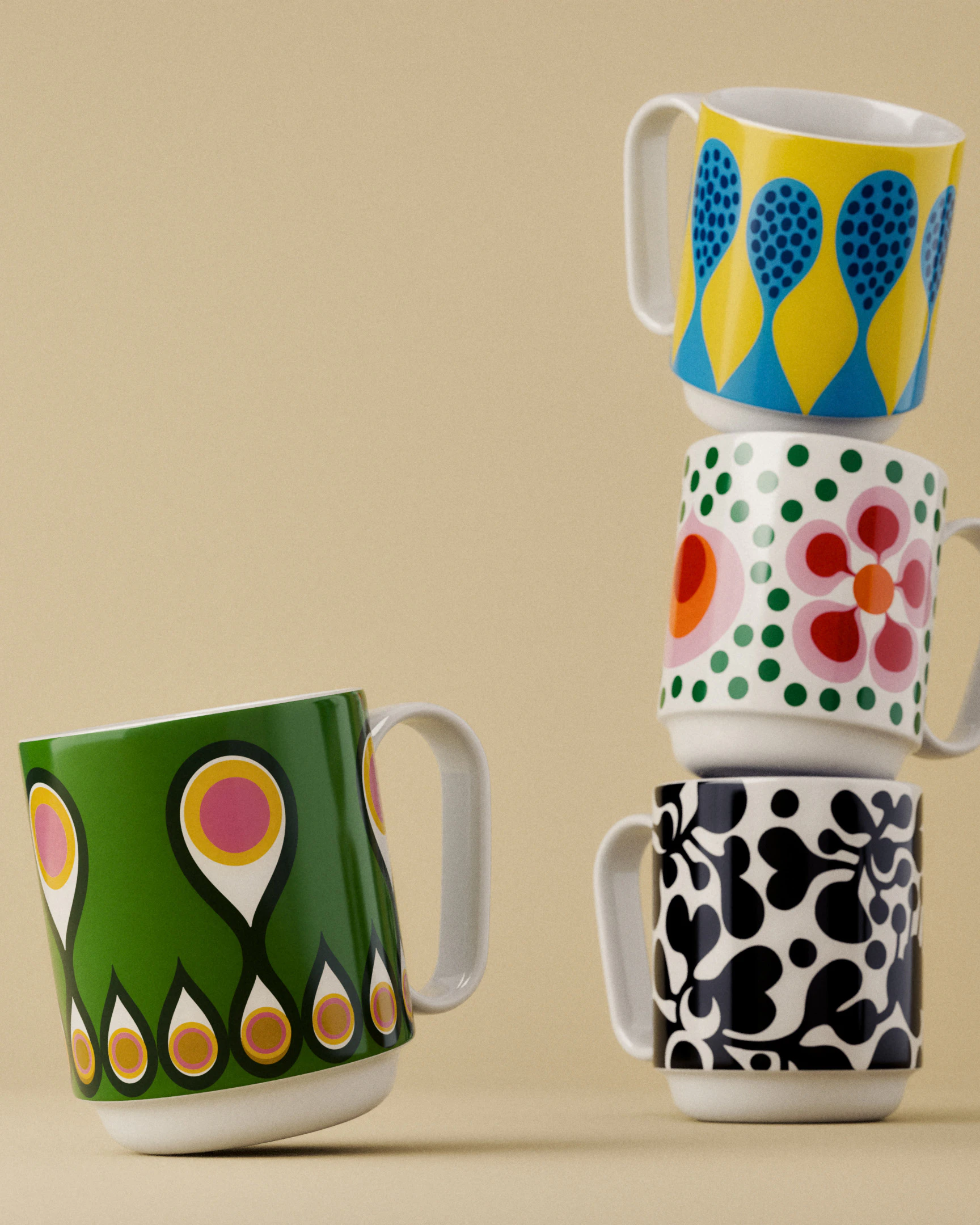 Design House Stockholm Birds 1967 Mugg 35 Cl No., multi från Design House Stockholm, bild 3