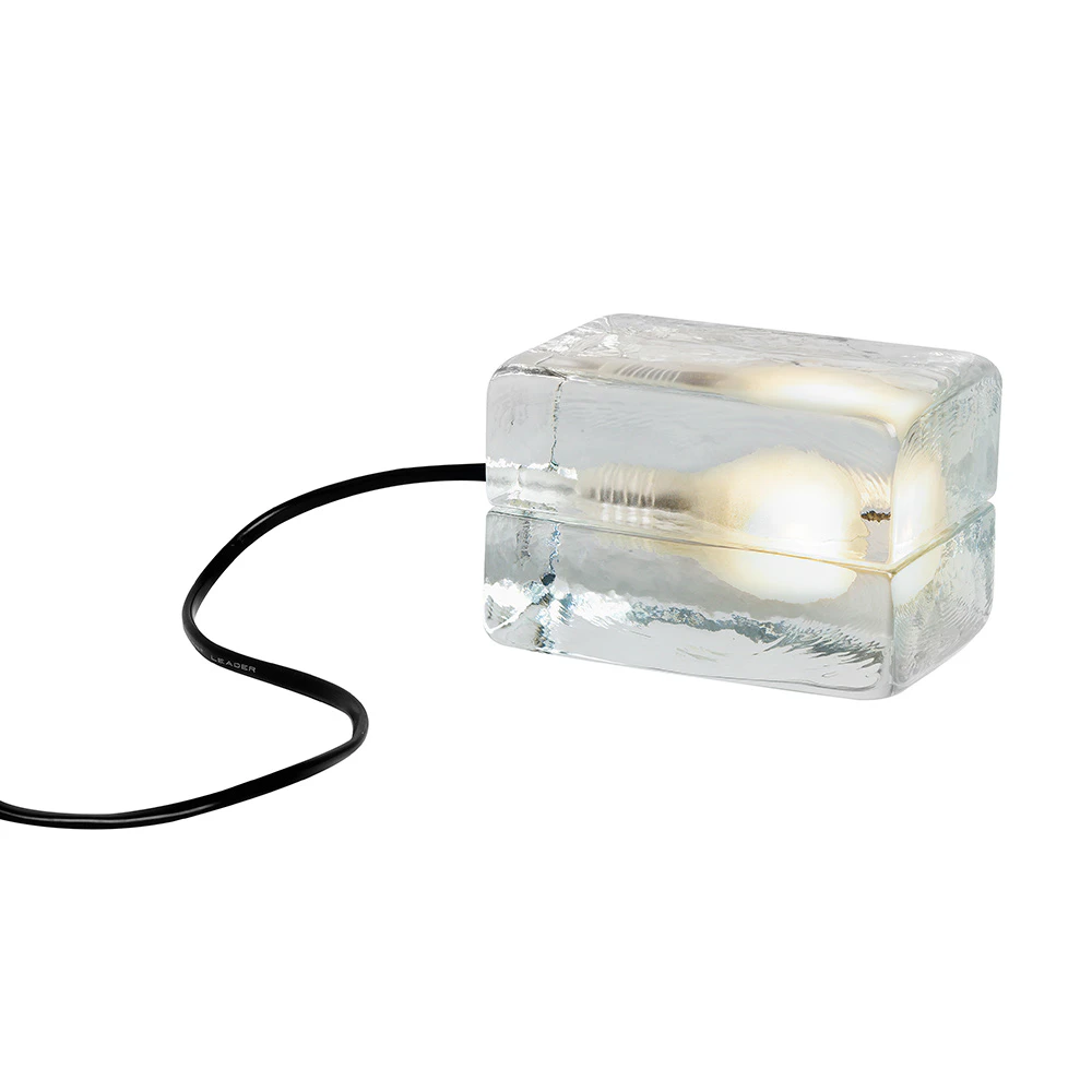 Design House Stockholm Block Lampa Mini - Bordslampor Glas Klar
