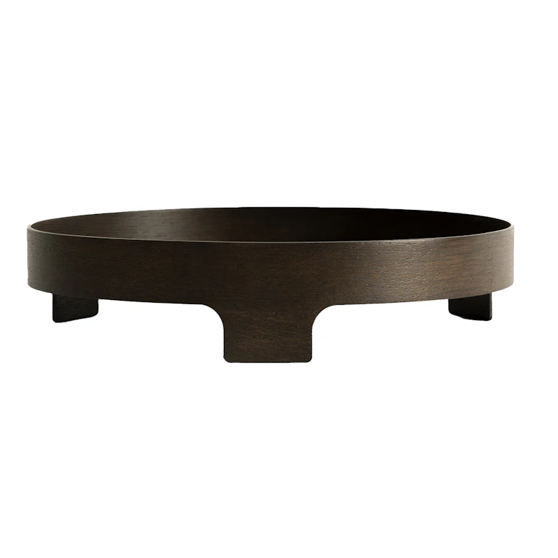 Bridge Bricka Ø42 cm, Mörk Ek
