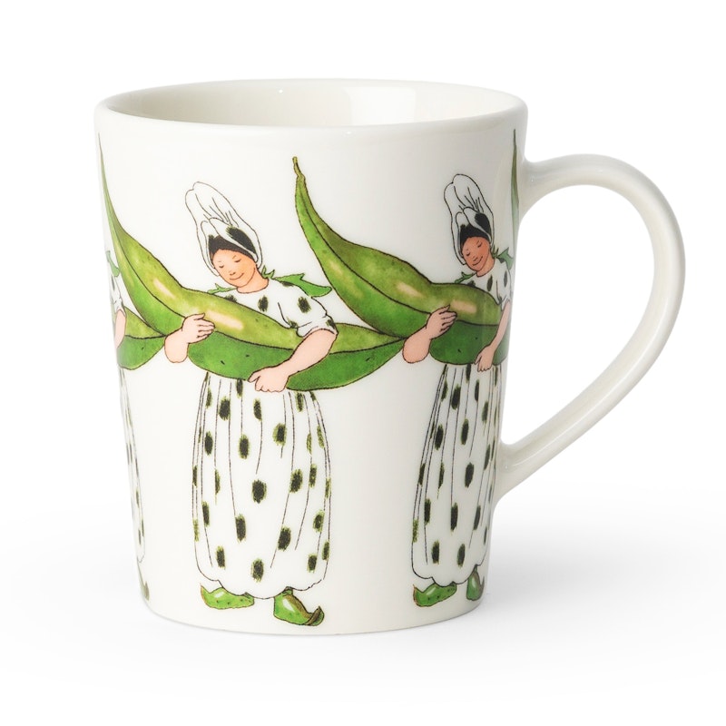 Elsa Beskow Mugg 28 cl, Mrs Broad Bean