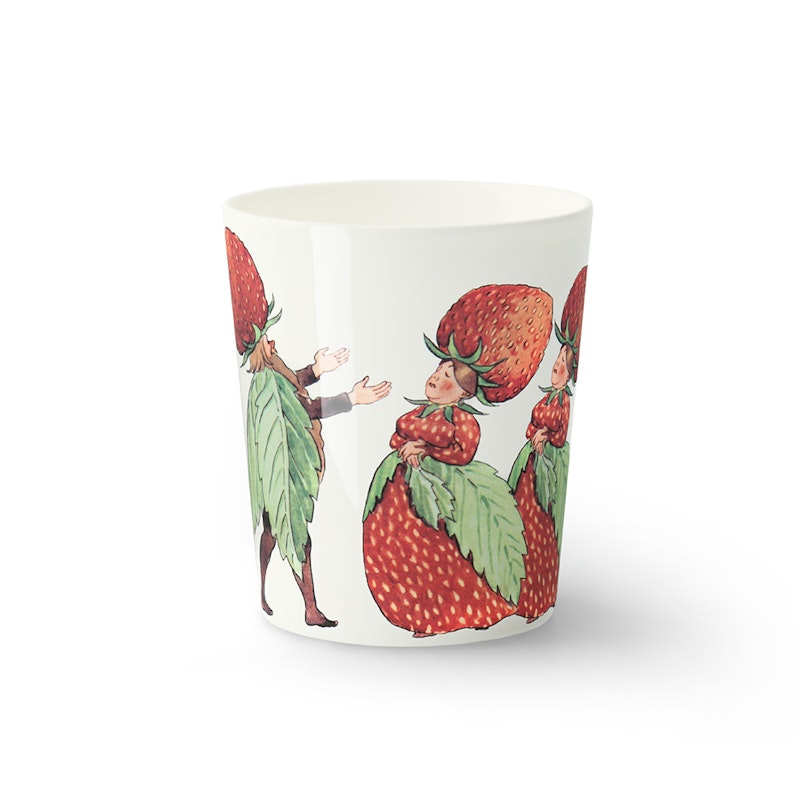 Elsa Beskow Mugg 28 cl, Strawberry Family