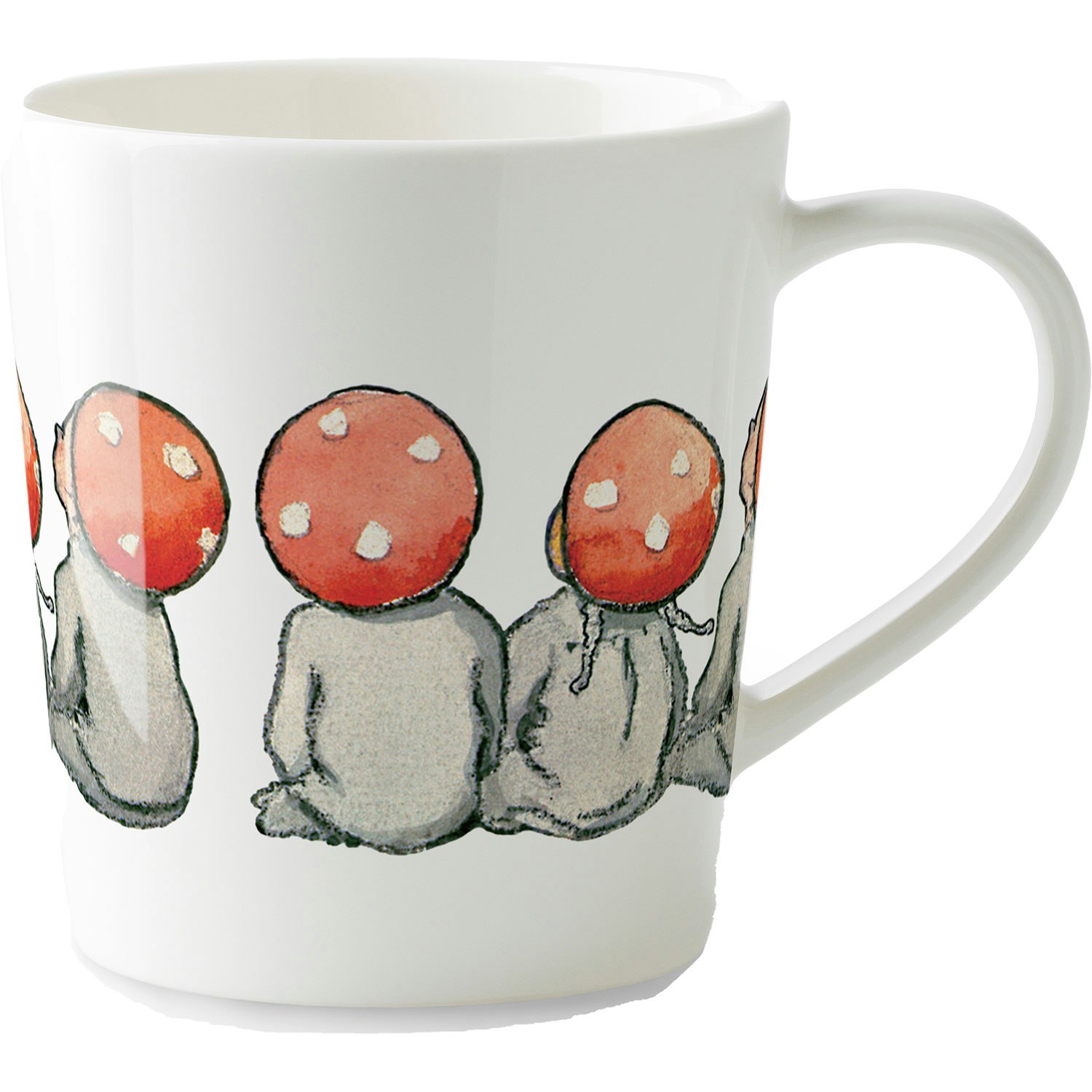Design House Stockholm Elsa Beskow Mugg Med &Ouml;ra 40 Cl Children Of The Forest - Kaffekoppar Benporslin Vit