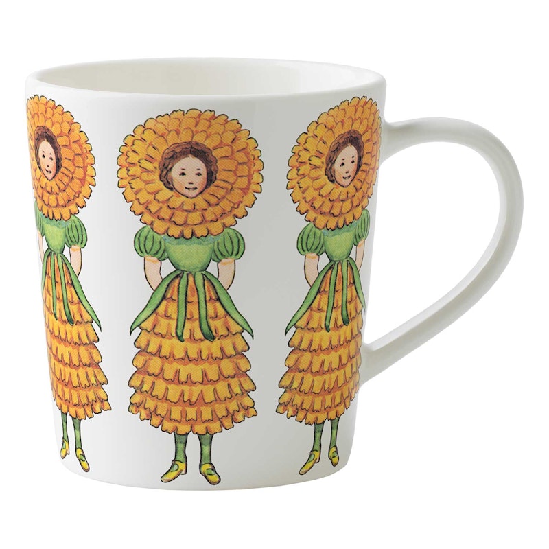 Elsa Beskow Mugg Med Öra 40 cl, Ringblomma