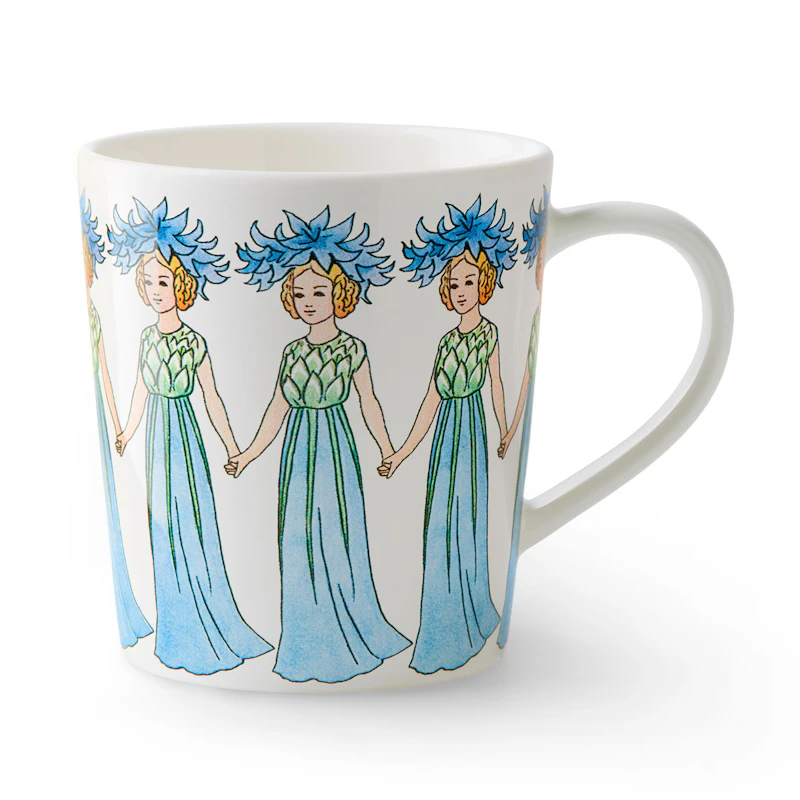 Elsa Beskow Mugg Med Öra 40 cl, Blåklint