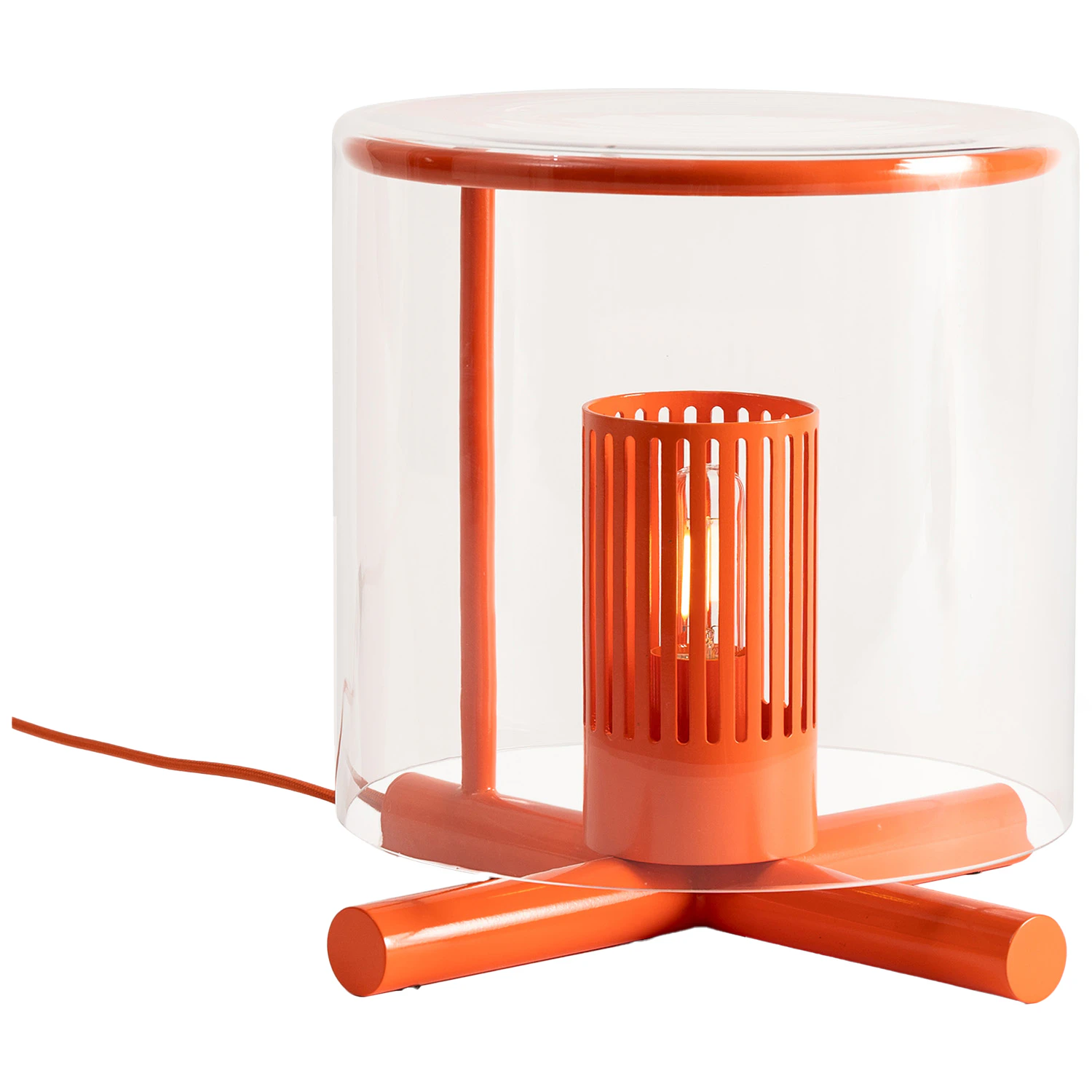Design House Stockholm Fireplace Bordslampa - Bordslampor Glas Orange
