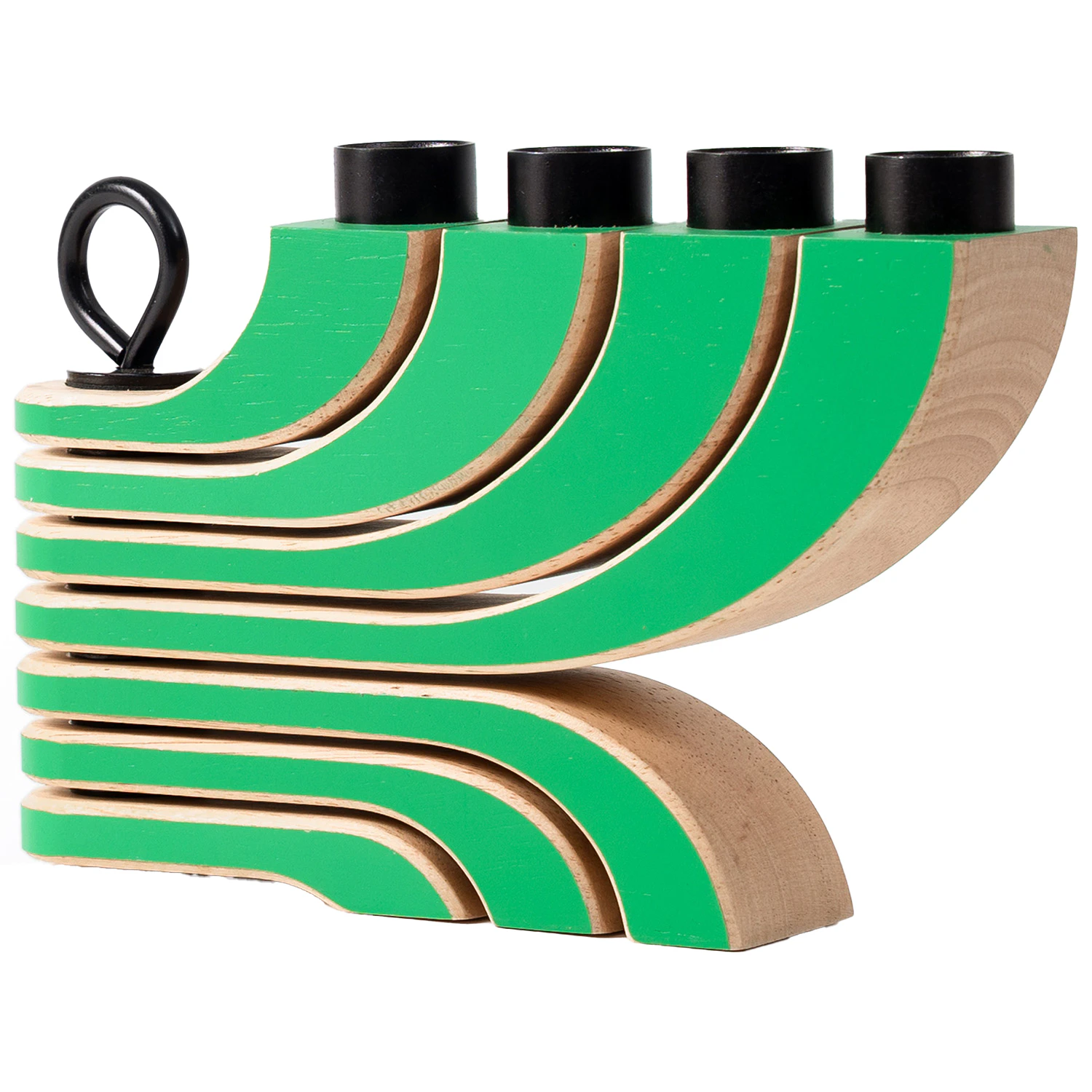 Design House Stockholm Nordic Light Ljusstake Med 4 Armar - Kalenderljus & Ljusstakar Gummiträ Grön