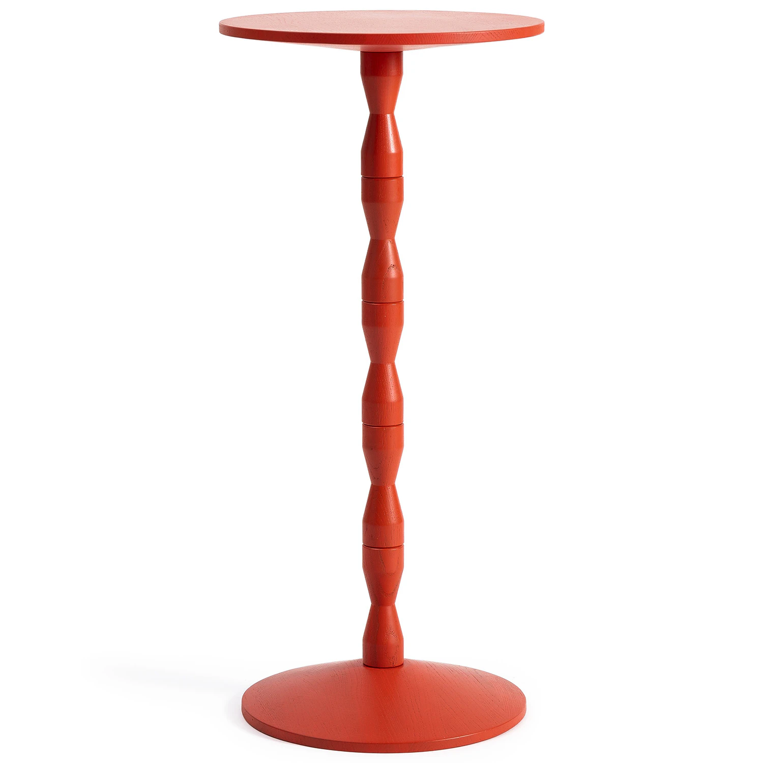 Design House Stockholm Pedestal Sidobord - Sidobord & Avlastningsbord Ek R&ouml;d