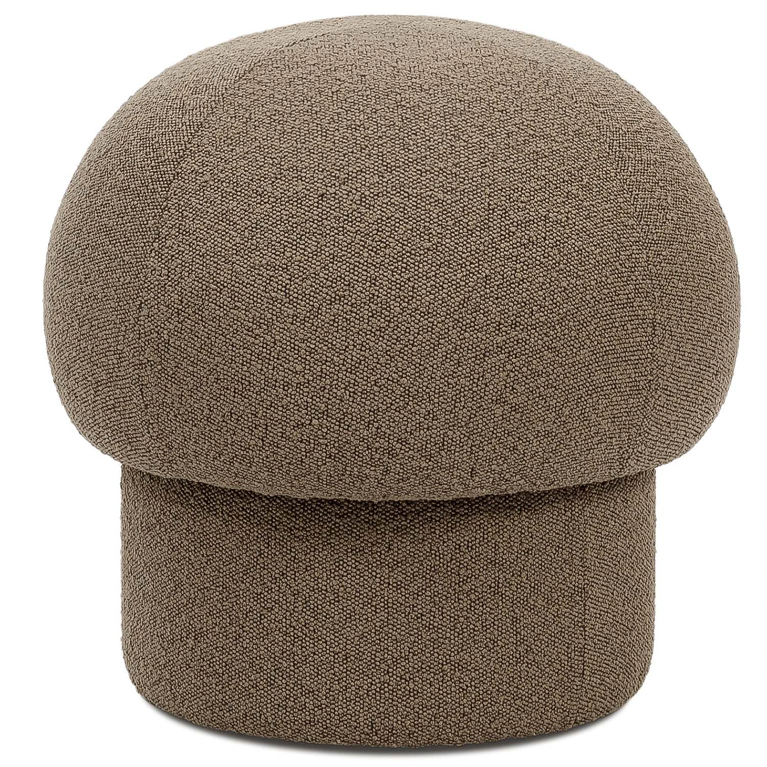 design house stockholm uno sittpuff ø50 cm - sittsäckar & sittpuffar bouclé brun