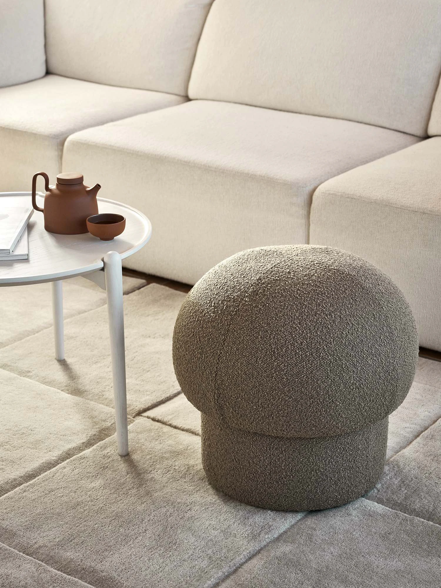 Design House Stockholm Uno Sittpuff Ø50 Cm, brun från Design House Stockholm, bild 5