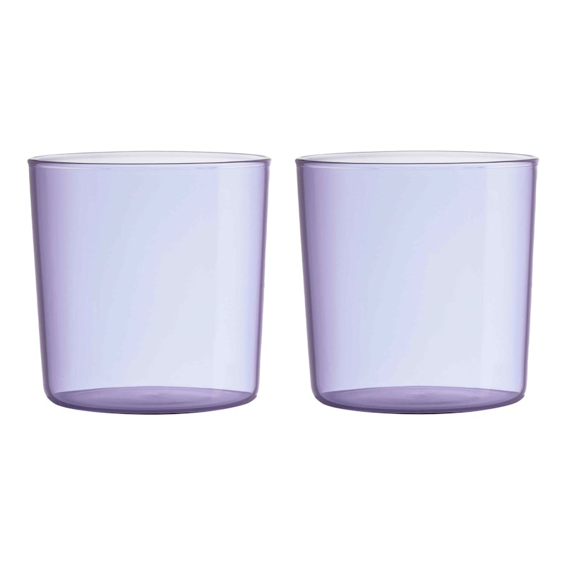 Kids Coloured Eco Dricksglas 2-pack, Lavendel