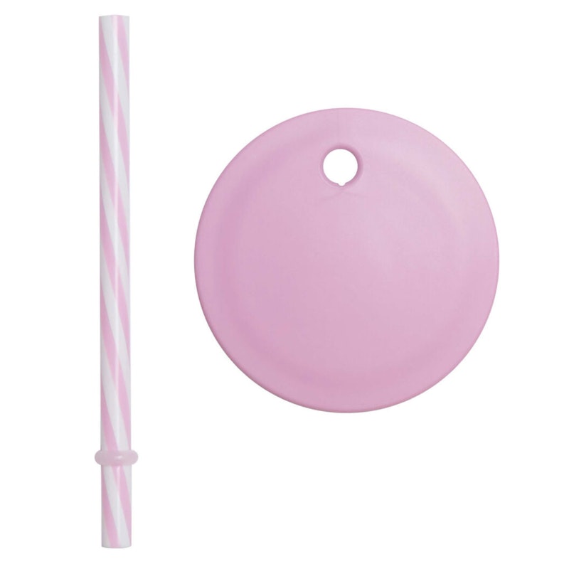 Lock Med Sugrör Till Kids Coloured Eco Dricksglas, Lila
