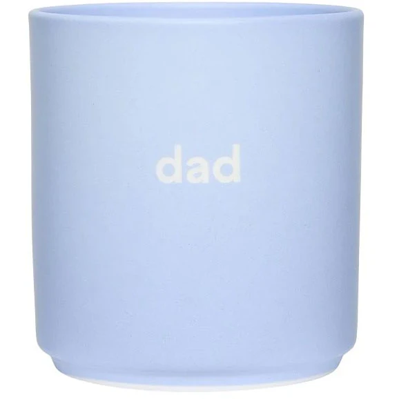 Design Letters Vip Favourite Kopp 25 Cl Dad - Kaffekoppar Benporslin Ljusbl&aring;