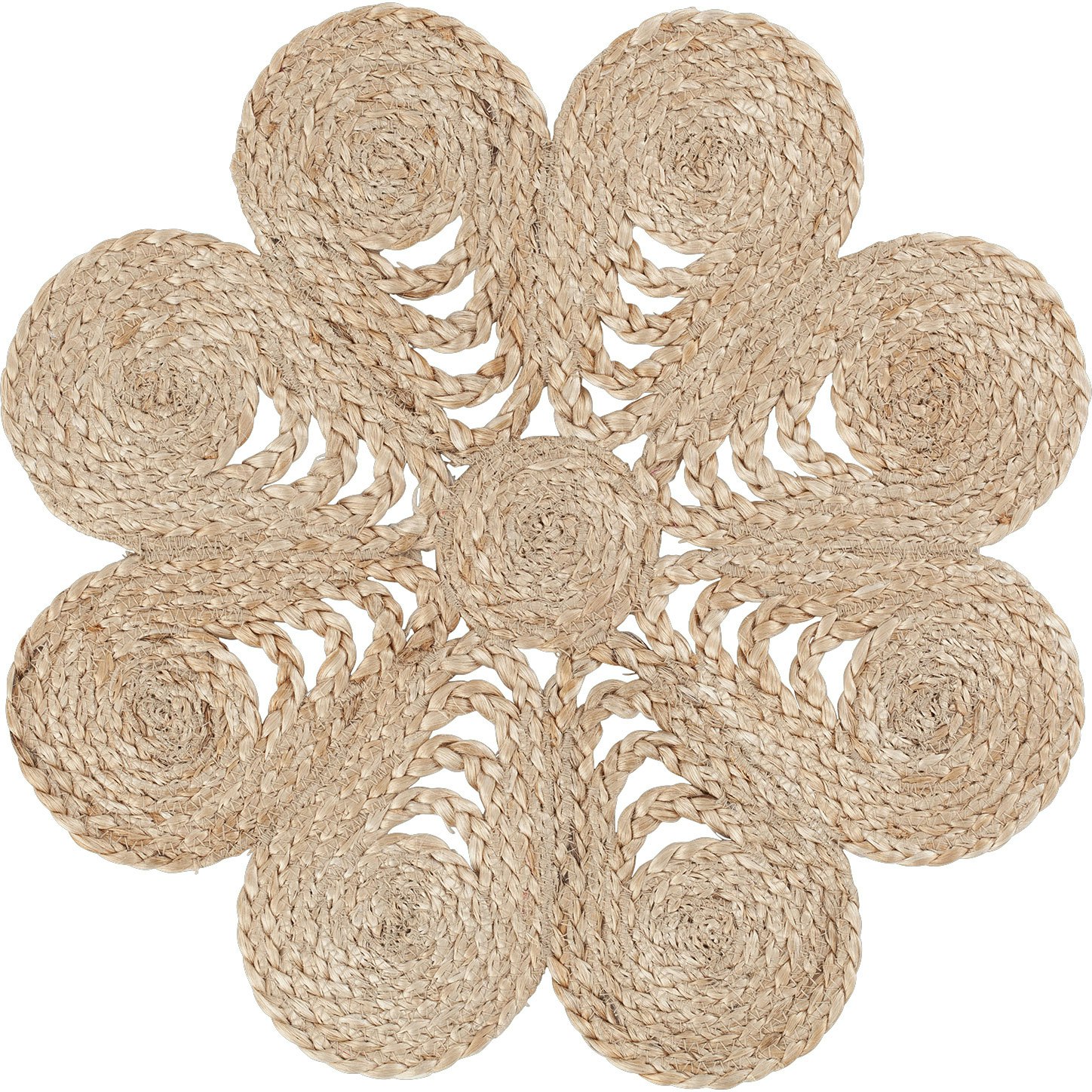Dixie Elin Anemone Bordstablett 40 Cm Natur - Bordstabletter & Glasunderl&auml;gg Jute Natural