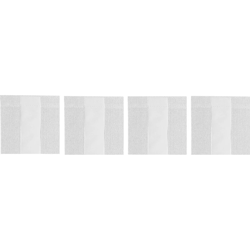 Wide Stripe Glasunderlägg 10x10 cm 4-pack, Vit