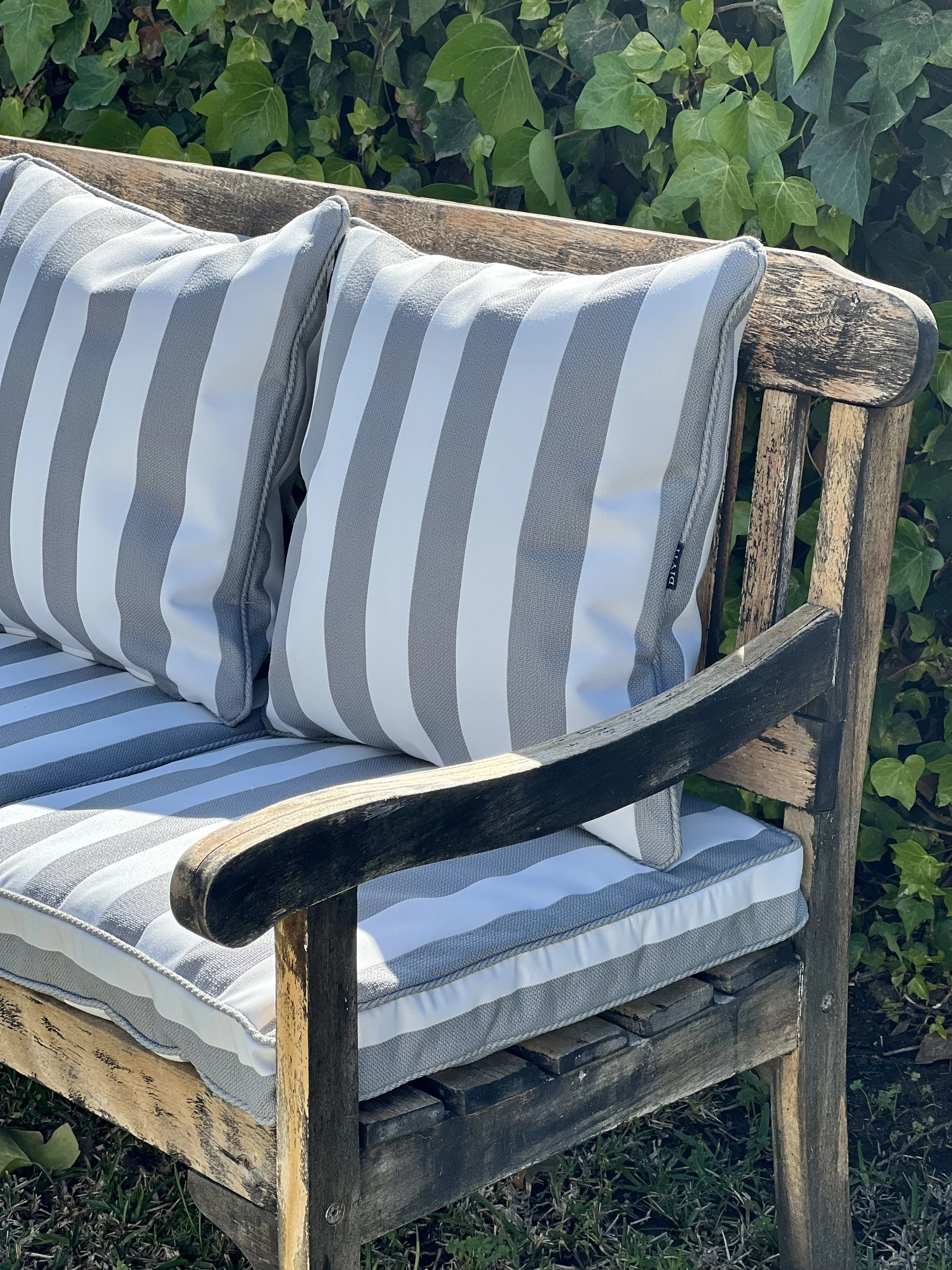 Diyti Wide Stripe Kudde 45x45 Cm, grå från DIYTI, bild 3