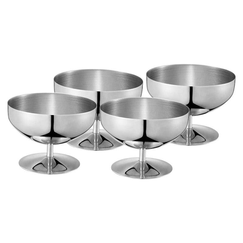 Daysi Glassbägare Rostfritt Stål 4-pack, 7,5 cm