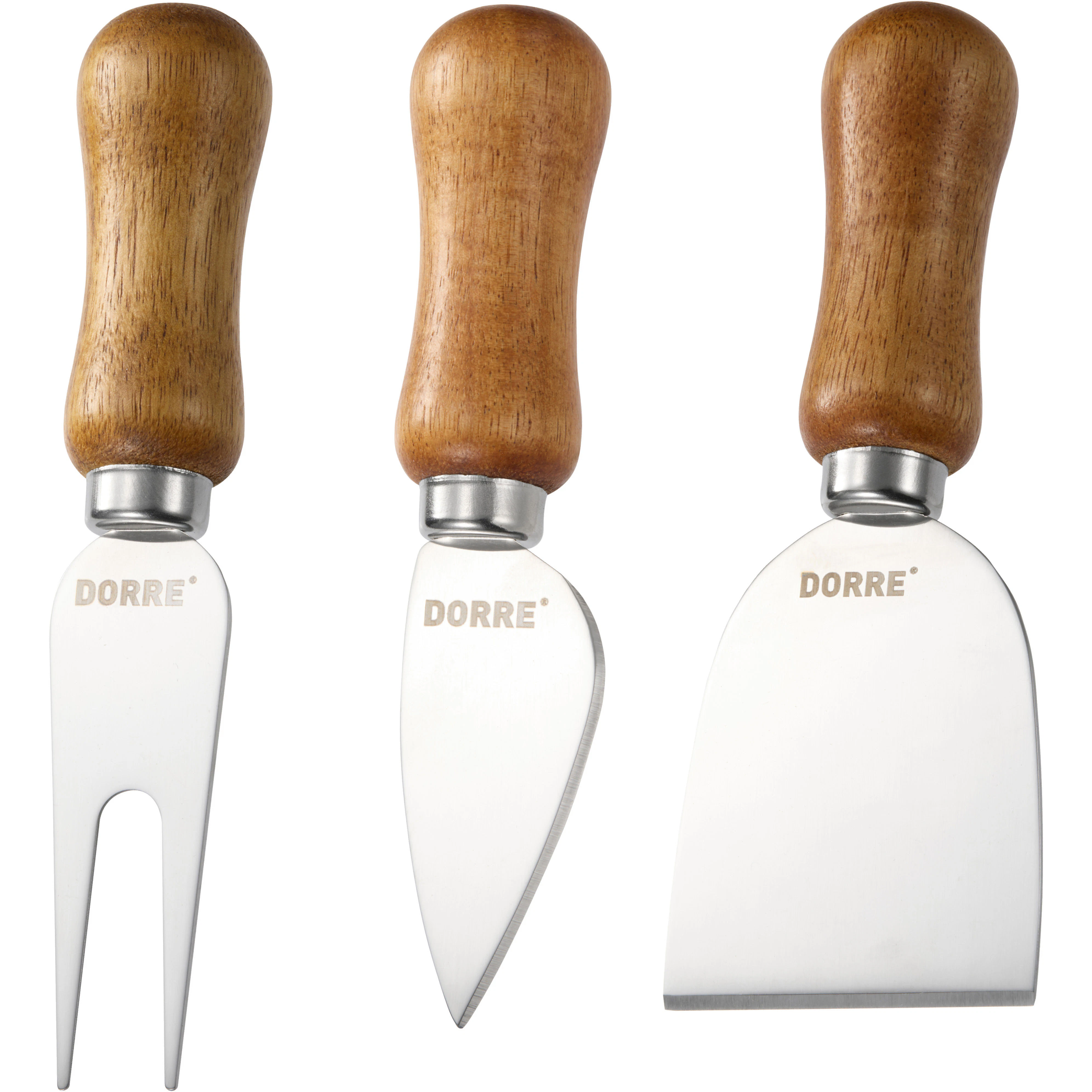 Dorre Olva Ostknivar 3 Delar - Rostfritt St&aring;l Tr&auml;