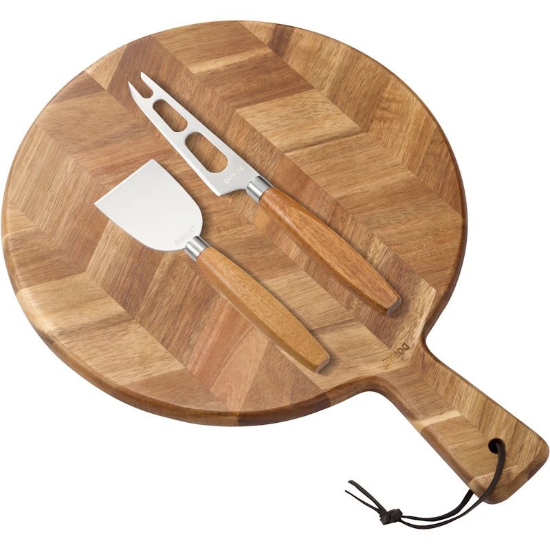 Sam Serveringsbricka Med 2 Ostknivar