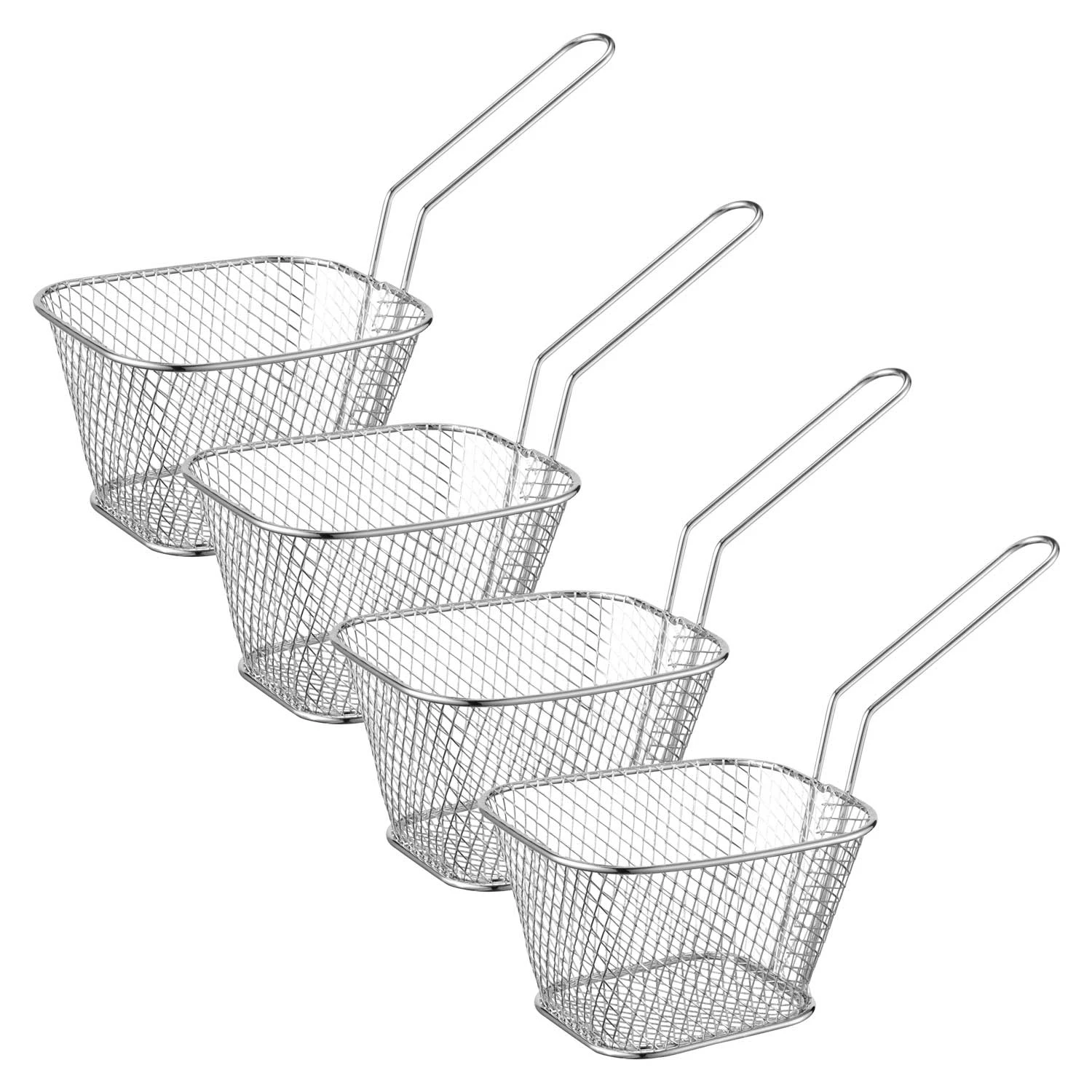 Dorre Shuna Serveringskorg 4-pack - Serveringssk&aring;lar Metall Silver