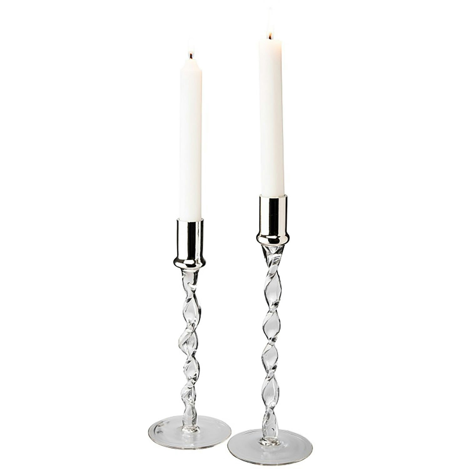 Dorre Twist Ljusstake 2-pack - Ljusstakar Glas Klar