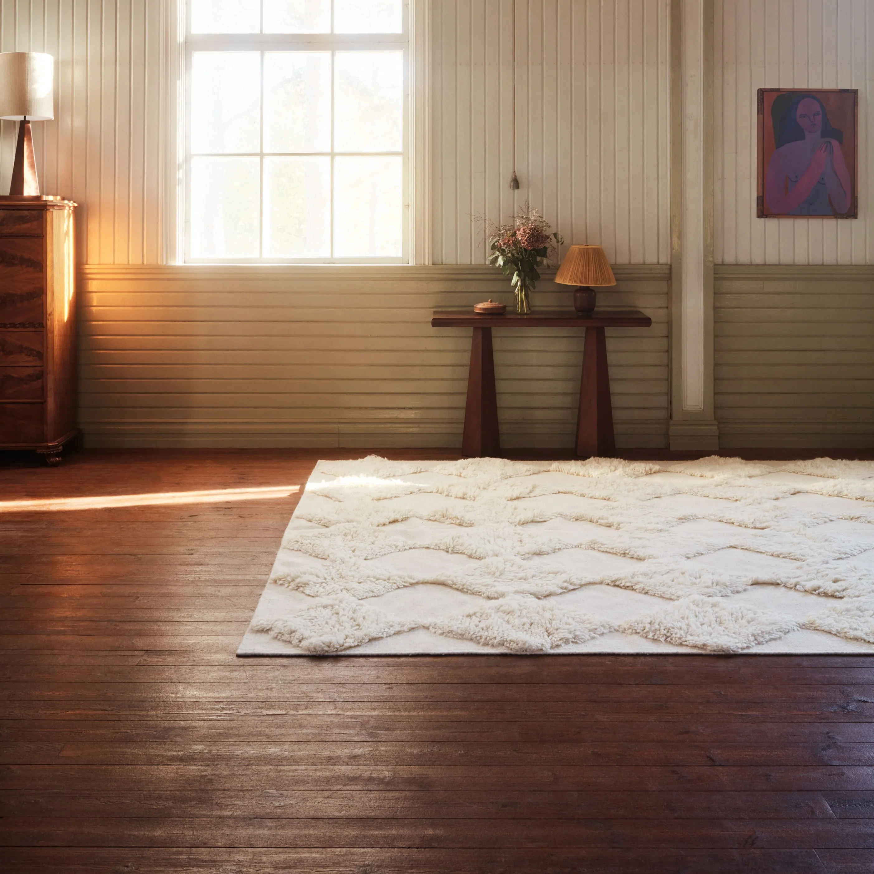 Dusty Deco Chess Rya Rug, off-white från Dusty Deco, bild 6