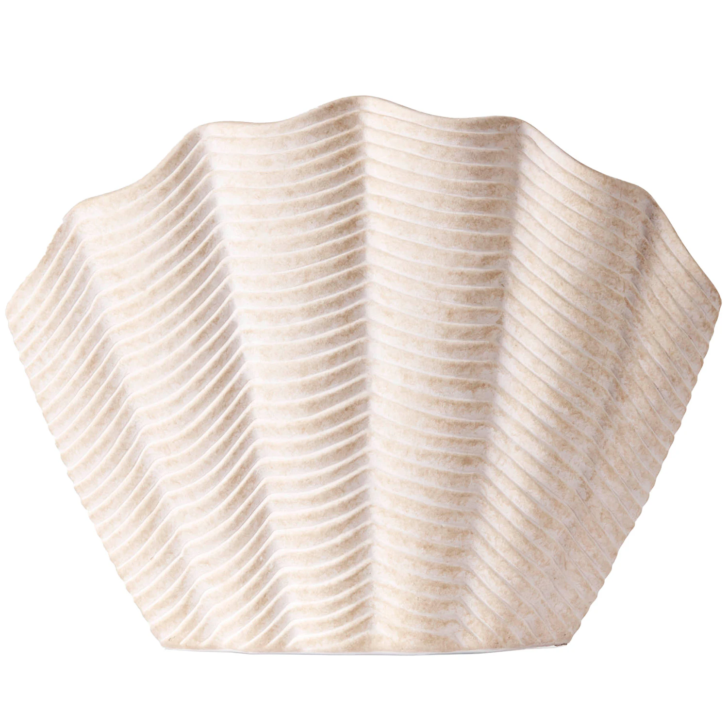 Dusty Deco Concha Vas Stor 26 Cm - Vaser Keramik Vit