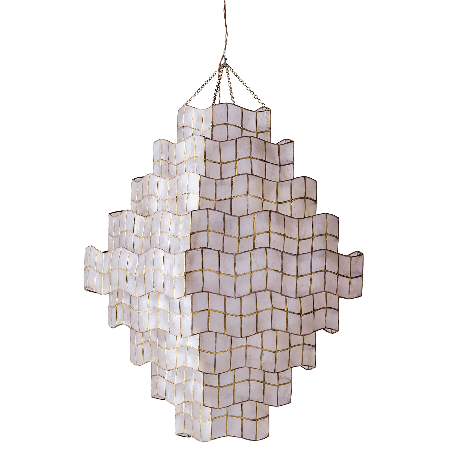 Dusty Deco Cornelia Taklampa - Pendellampor Capiz Snäckskal Off-White