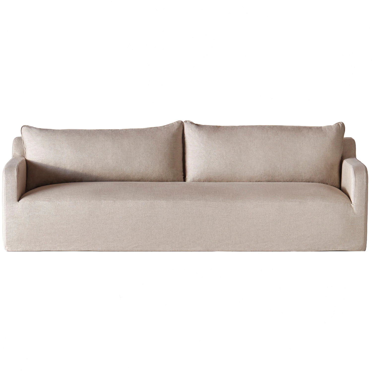 dusty deco dolores 3-sitssoffa - 3-sitssoffor viskos sand