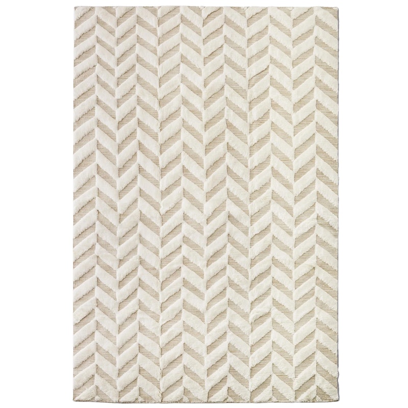 Herringbone Ullmatta 300x400 cm, Vit