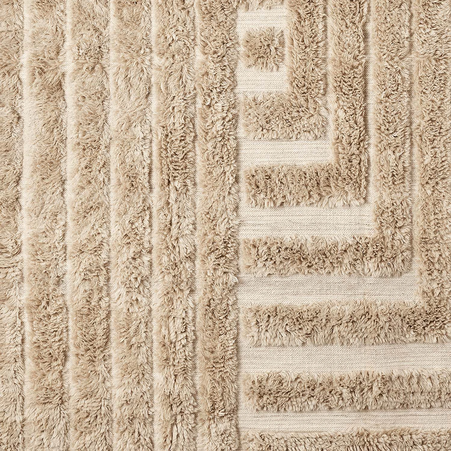 Dusty Deco Shaggy Labyrinth Rug, beige från Dusty Deco, bild 2