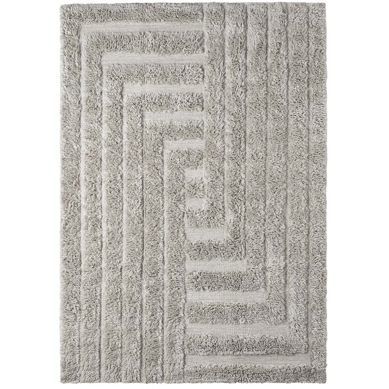 Shaggy Labyrinth Rug Grey