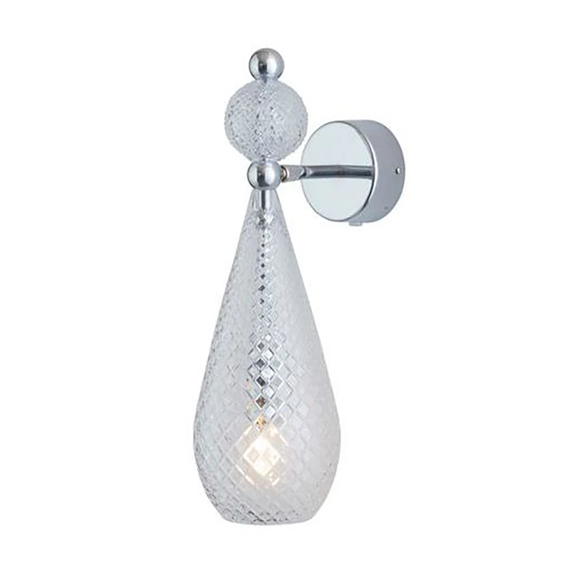 Smykke Vägglampa, Check / Shiny Silver