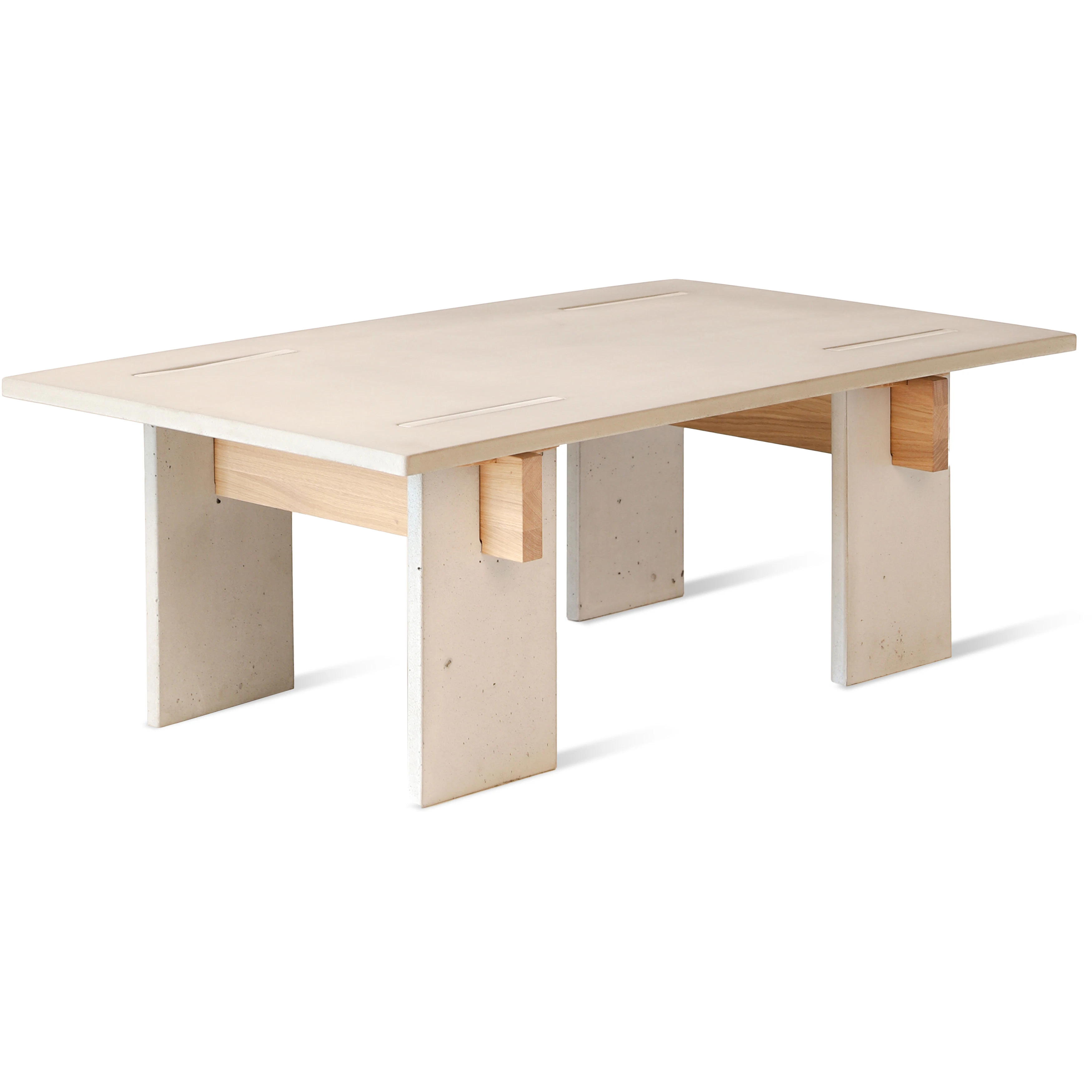 Eberhart Arnold Soffbord 65x110 Cm - Soffbord Betong Ljus betong