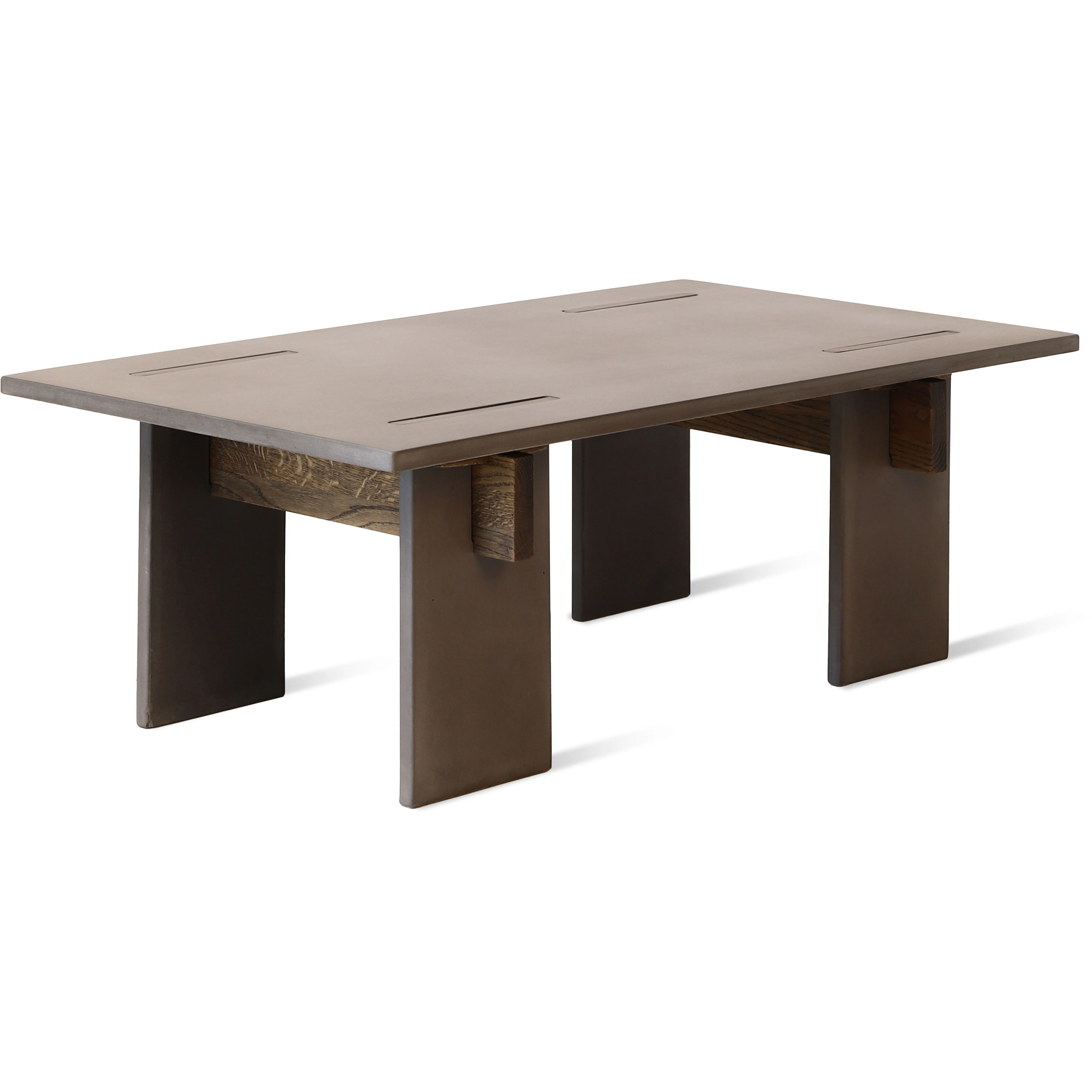 Eberhart Arnold Soffbord 65x110 Cm - Soffbord Betong M&ouml;rk betong