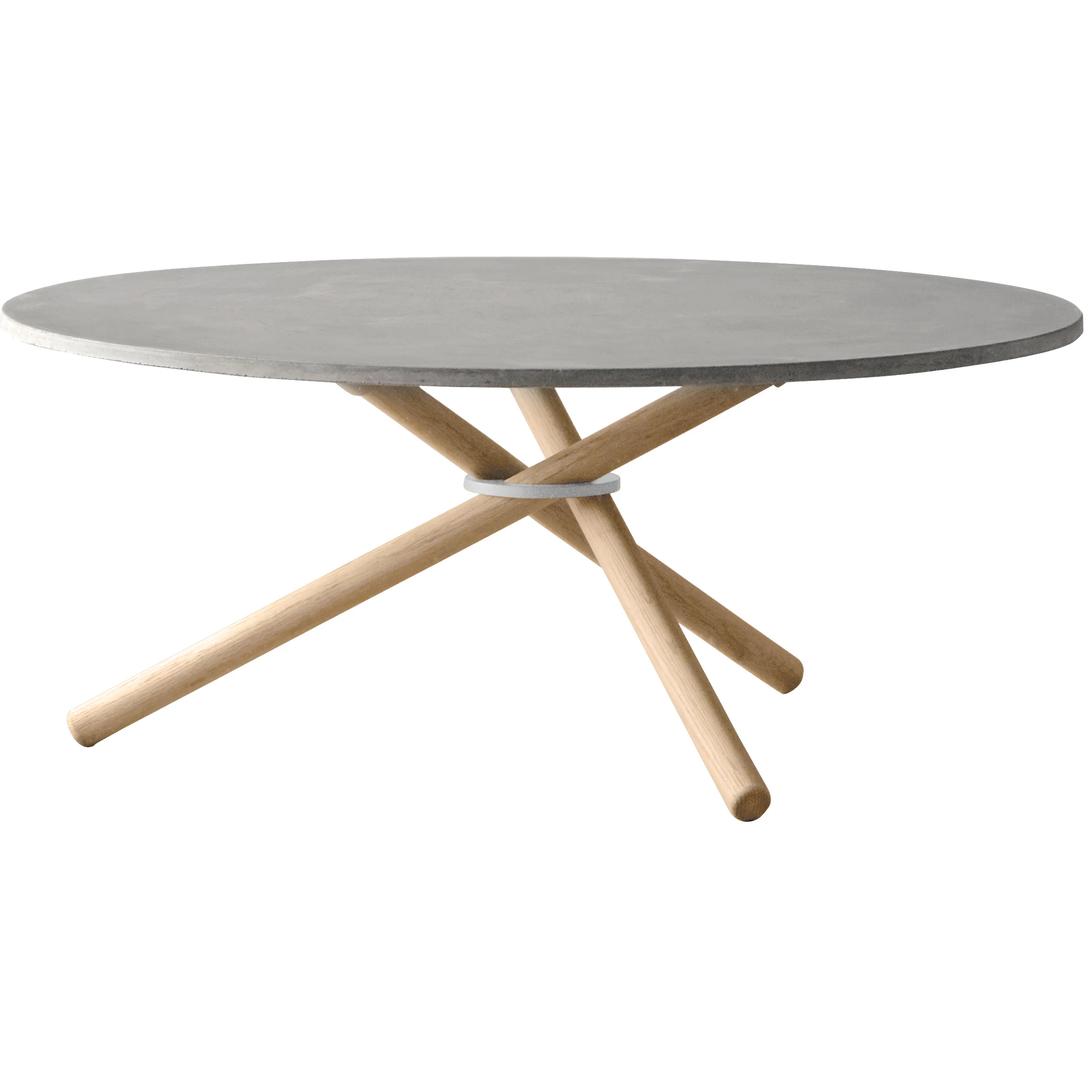 Eberhart Bertha Soffbord 90 Cm Ljus Betong / - Soffbord Ek Ljus Ek