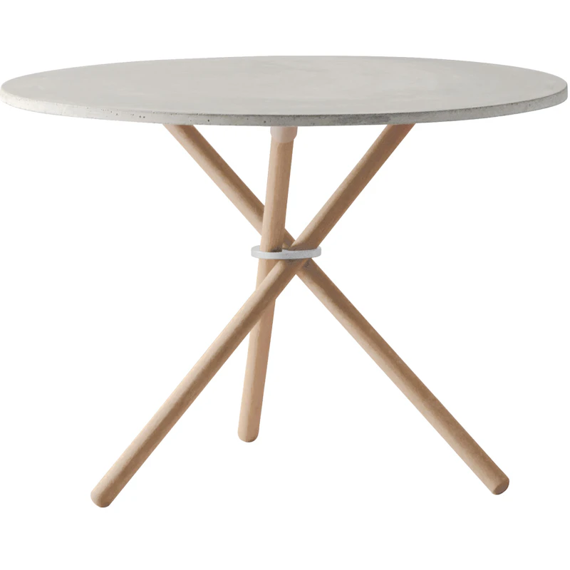 Daphne Soffbord 65 cm, Ljus Betong / Ljus Ek