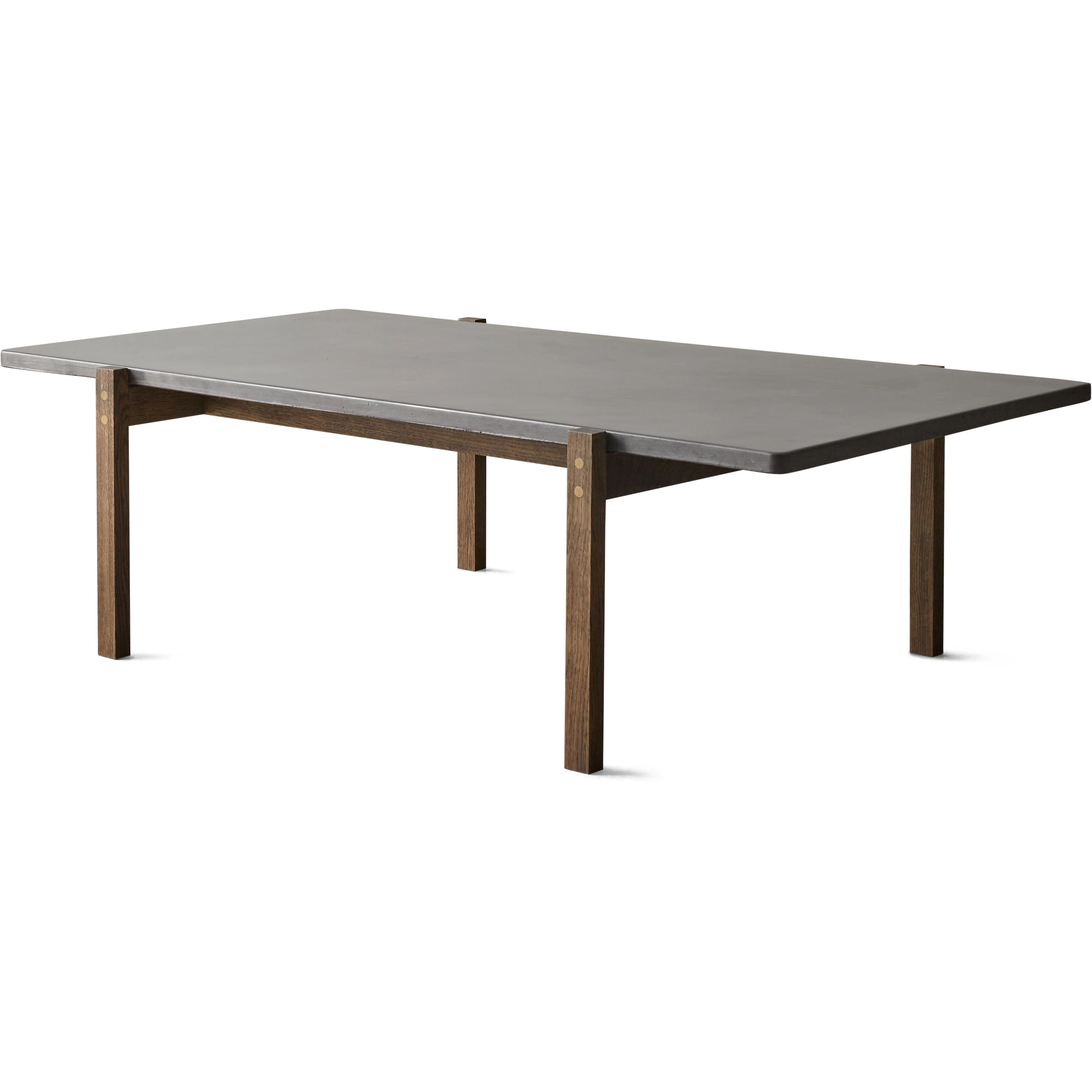 Eberhart Eugene Soffbord 70x125 Cm M&ouml;rk Betong / - Soffbord Ek M&ouml;rk Ek