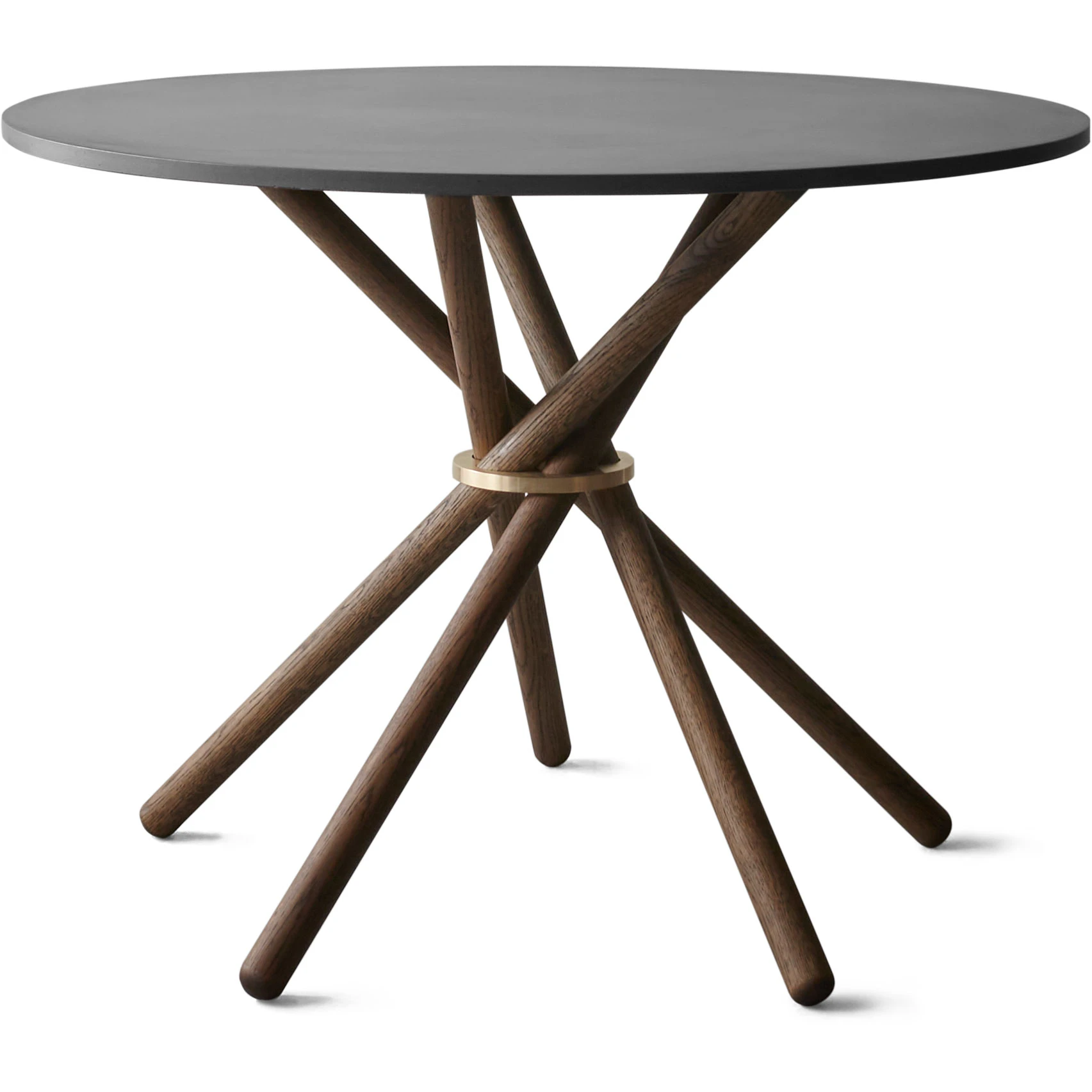 Eberhart Hector 105 Matbord M&ouml;rk Betong / - Matbord & Barbord Ek M&ouml;rk Ek